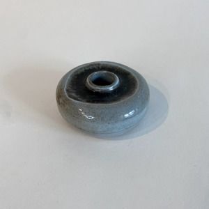 Vintage Ikebana Ceramic Small Blue Pot or Flower Bud Vase